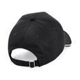 thumbnail image 2 of Beechfield - Gorra de cinco paneles con ribete Authentic (Negro/Blanco), 2 of 2