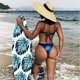 thumbnail image 5 of Gibobby Conjunto de Bañador Sexy Traje de baño sexy de dos piezas de color sólido de verano para mujer(Azul,CH), 5 of 5