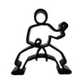 thumbnail image 5 of Kata Stance Karate Sculpture, Minimalist Line Art Martial Arts Décor, 5 of 7