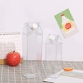 thumbnail image 5 of Clear Plastic Milk Carton Water Bottle Portable and Eco friendly for Juice Tea, 5 of 7