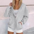thumbnail image 2 of Godom Super Soft Hoodies for Women Long Sleeve Button Down Oversized Sweatshirts Loose Fall Winter Clothing with Pockets, 2 of 5