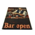 thumbnail image 2 of 12x16 inch Canvas For Painting Bartender ‘bar Open’ Slogan,Classic Bar,Tavern Wall Decor Posters & Prints,Charm Bartender Vintage Style Paintings Canvas,Gift For Wine Lover,Kitchen,Tavern,Bar, 2 of 6