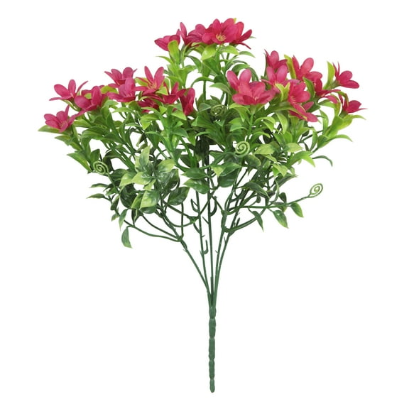 13-inch Artificial Multi Heads Mini Flowers Pick, Hot Pink, 1pc, for Indoor Use, by Mainstays