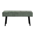 thumbnail image 5 of Kithkasa Entryway Bench, Modern Ottoman Corduroy Bench for Living Room,Bedroom,Foyer,Green, 5 of 7