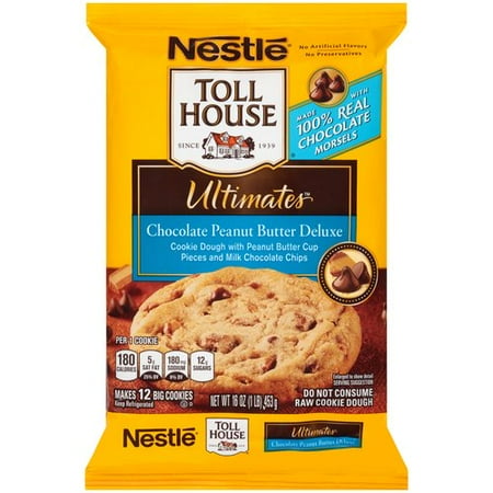 Nestle Toll House Ultimates Chocolate Peanut Butter Deluxe Cookie Dough ...