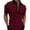 Red, variant on Men's Short Sleeve Lapel Shirts Summer Quarter Zipper Collared Pullover Shirt Casual Business Golf Tops