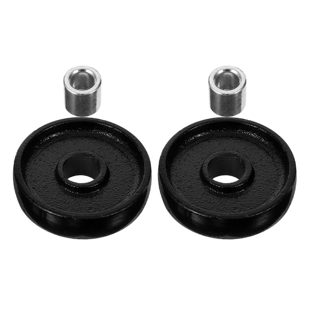 BESTYASH 2Pcs Trailer Front Wheel Replacement for Hydraulic Jacks Heavy Duty Steel Material with Easy Installation