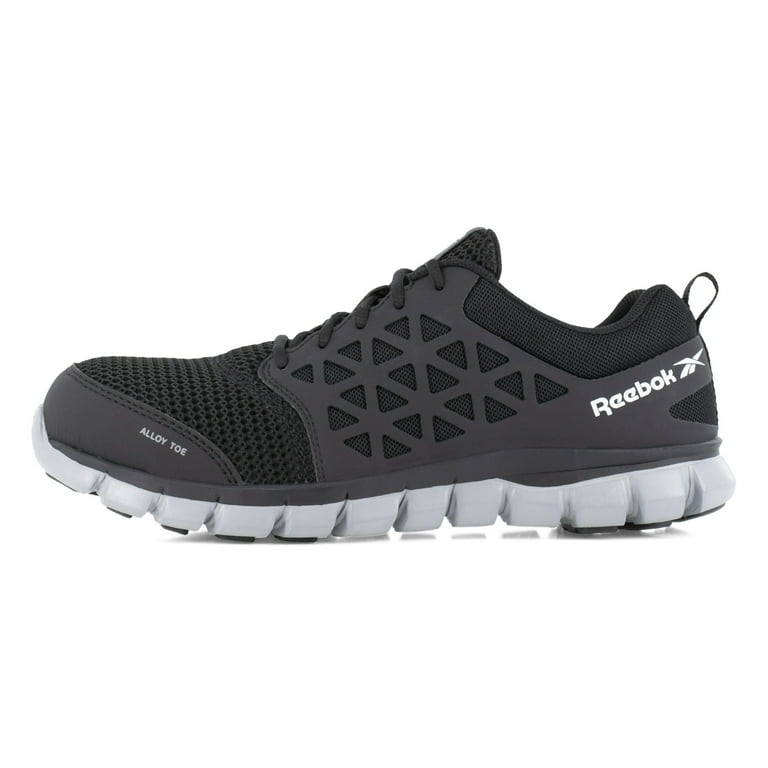 Reebok Work Men's Sublite Cushion Work Black Alloy Toe Shoe - Main Image