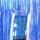 thumbnail image 1 of Nvzi Paquete de 5 cortinas de fondo con flecos de papel de aluminio plateado de 3,28 x 3,28 pies, serpentinas de oropel para decoraciones de fiesta de cumpleaños, fiesta de discoteca, azul, 1 of 4