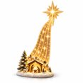 thumbnail image 3 of Christmas Shelf-Edge Lighted Scene Decor, Glowing Holiday Shelf Display for Christmas, Magical Waterfall String Light Christmas Tabletop & Bookshelf Decor for Cabinet & Fireplace (C), 3 of 6