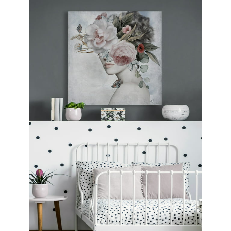 Marmont Hill Dreamy Flower Crown Canvas Wall Art 