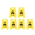 thumbnail image 1 of 6Pcs Dog Vomit Caution Warning Decor, Enduring Plastic Clear Identification Innovative Design Pet Vomit Caution Reminder Sign for Yard Home Office, 1 of 7