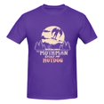 thumbnail image 3 of Camiseta de manga corta 100 % algodón para hombre con el lema "Mothman Stole My Hotdog", 3 of 5