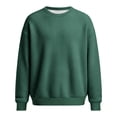 thumbnail image 4 of Curuila Mens Sweatshirt Loose Fit Long Sleeve Solid Color Crew Neck Pullover Sweatshirts Everyday Wear Comfort Pullover Tops Size L, 4 of 4