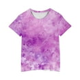 thumbnail image 4 of snilers Girls T Shirts Crew Neck Loose Fitted Short Sleeve Floral Printed Summer Tops Cute Colour Graphic Tees Size 3-10 Years, 4 of 4