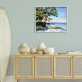thumbnail image 3 of Stupell Industries White Sand Beach Landscape Painting White Framed Art Print Wall Art, 30 x 24, 3 of 10