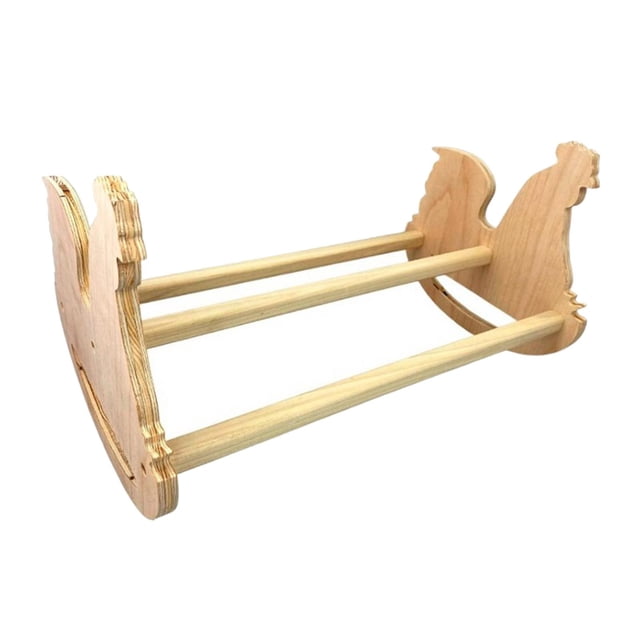 GROWTH TANK Parrot Playstand Bird Playground Wood Perch Gym Training Stand Playpen Bird Toys Chicken Shape