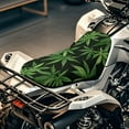 thumbnail image 4 of Garronmavis Tropical Leaf ATV Seat Covers Anti-Slip Seat Cover Protection Waterproof Polyester,Universal Fit Most ATV for Sportsman, Rancher, Foreman, Scrambler, 4 of 8