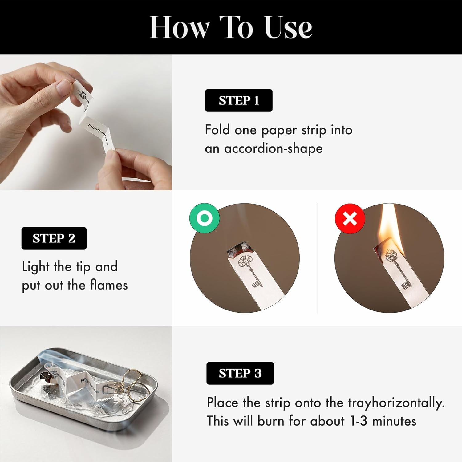 Paper Incense Trial Kit - Discover Your Best Scent from Our 9 Unique Fragrances, Total 36pcs Incense Paper Set, Quick Usage & Long-Lasting Fragrance, Eliminating Bathroom, Kitchen Odors