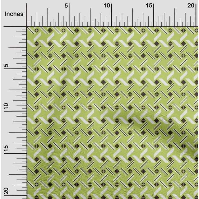 oneOone Viscose Jersey Fabric Line|Diamond & Triangle Geometric Print Sewing Fabric BTY 60 Inches Wide