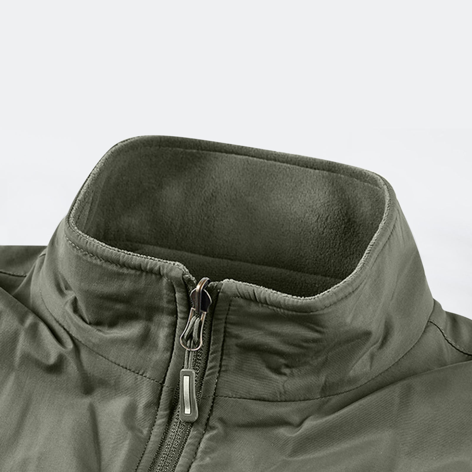 Men's Lightweight Vest Sleeveless Outdoor Work Jacket for Travel Hiking Running Army Green M