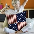 thumbnail image 4 of Bless Our Home America Stars Throw Pillow Covers, 18 x 18 Inch 4th of July Patriotic USA Flag Cushion Case for Sofa Couch, Independence Memorial Day, 4 of 5