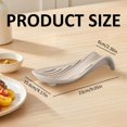 thumbnail image 2 of Silicone Spoon Rest for Stove Top, Wave Shape Heat-Resistant Kitchen Cooking Utensil Holder, Non-Slip Countertop Drip Catcher for Kitchen Accessory Spatula Ladle Tongs, Dishwasher Safe, 2 of 2