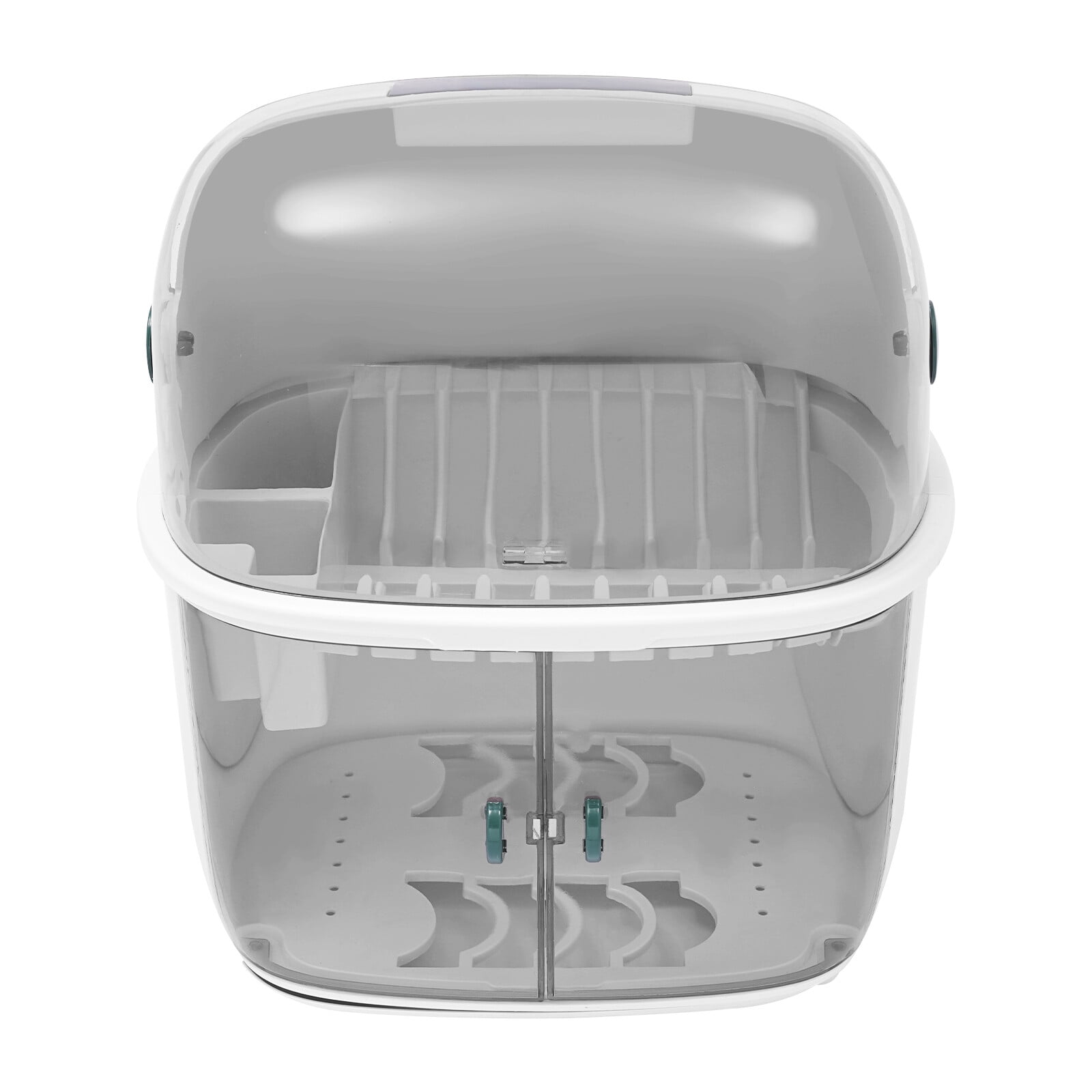 2-Tier Dish Drying Rack – Sturdy PP, Space-Saving, Large Capacity for 6-8 People, Easy Installation & Cleaning, Ideal for Home & Small Businesses