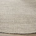 thumbnail image 4 of Safavieh Montauk Collection MTK330M Handmade Tassel Cotton Area Rug, 4' x 6', Ivory / Steel Grey, 4 of 4