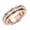 Rose Gold, variant on 6mm Titanium Fidget Rings for Women Anxiety Relasing, Full Cubic Zirconia Ring Eternity Wedding Band Ring Love Statement Jewelry, Hypoallergenic Stainless Steel Gold Rings for Women No Tarnish