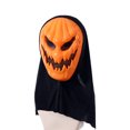 thumbnail image 1 of Cosplay de traje Irfora Máscaras de calabaza de Halloween Máscaras de calabaza de terror para adultos Accesorios de disfraces de disfraces para decoraciones de fiesta de Halloween Suministro Irfora Cosplay de traje, 1 of 5