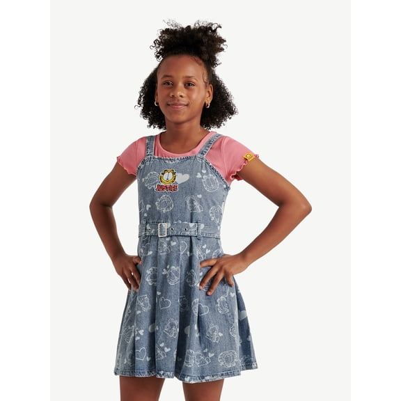 Girls Garfield X Justice Denim Dress, Sizes XS - XLP