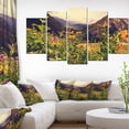 thumbnail image 1 of Green Mountain Meadow with Flowers - Large Flower Canvas Wall Art, 1 of 3