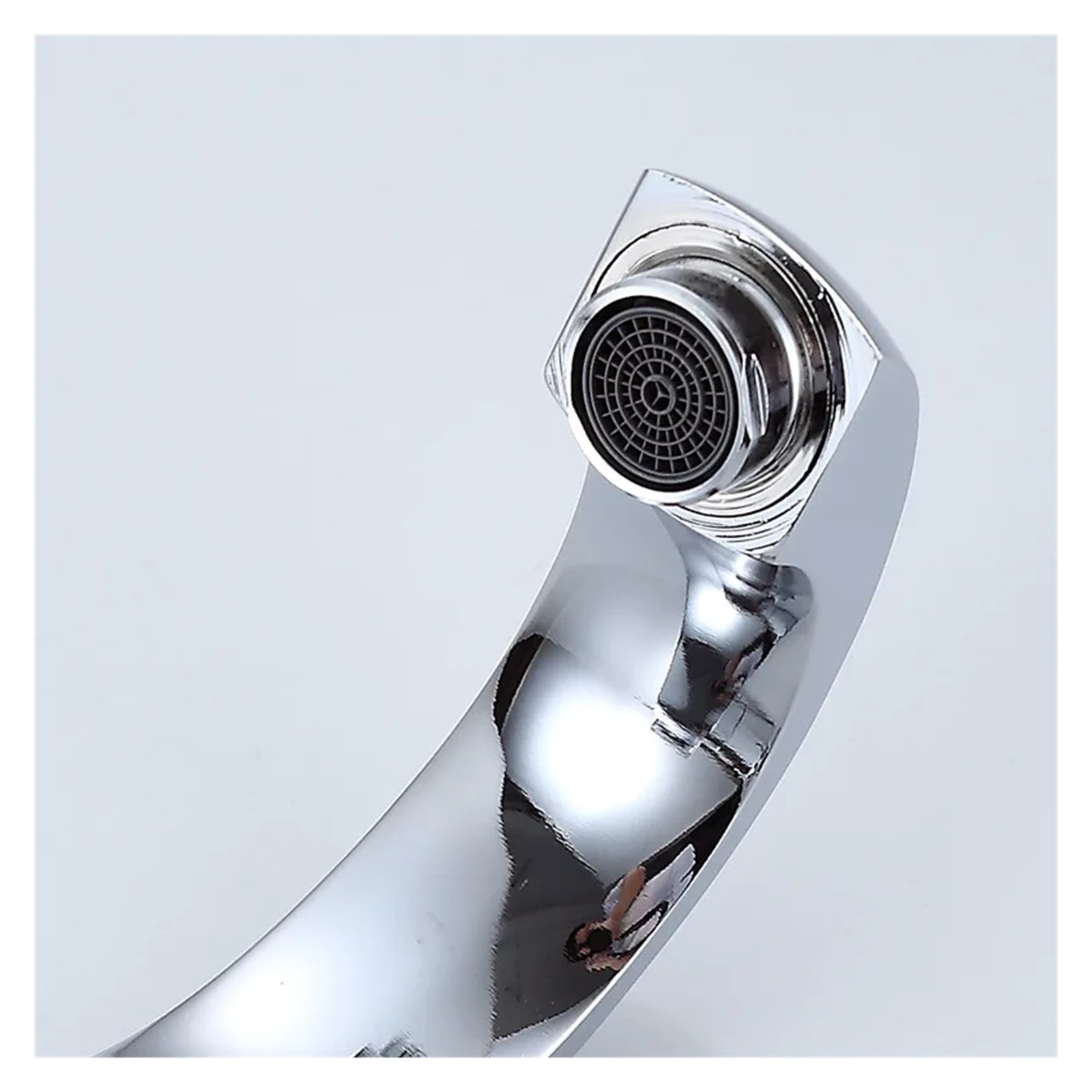 Only Cold Basin Faucet, Zinc Alloy Bathroom Water Faucet, Deck Mounted Basin Sink Water Taps, Chrome Kitchen Accessories
