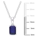 thumbnail image 2 of Everly Women's Created Sapphire Sterling Silver Necklace, 2 of 5
