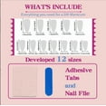 thumbnail image 3 of Impress Press On Nails Short YTTAL Christmas Press On Nails Short Almond Green Fake Nails - False Nails with Designs White Snowflake Full Cover Matte Glue On Acrylic Nails for Women 24 Pcs, 3 of 10