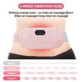 thumbnail image 6 of Portable Lower Back Discomfort Support Fast Heating Pad, 3-Speed Temperature Adjustment and 4-Speed Massage Modes, Menstrual Heating Pad for Women and Girl, 6 of 7