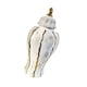 thumbnail image 1 of Jarrón de porcelana con forma de jengibre para escritorio, coleccionable, de cerámica retro, para flores, té Blanco, 1 of 9