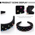 thumbnail image 3 of unbranded Sponge Headband Accesorio De Ancho Con Remaches Para Mujer Chic Multicolor, 3 of 8
