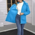 thumbnail image 4 of XFLWAM Womens Warm Winter Coat Fleece Lined Hooded Parka Anorak Waterproof Puffer Jacket Thickened Windbreakers with Pockets Blue 3XL, 4 of 8