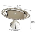 thumbnail image 3 of Vjnyvs Single Tier Metal Fruit Cake Stand, Pedestal Dessert Display Tray for Wedding Birthday Party, 3 of 7