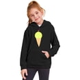 thumbnail image 2 of Wxolcjlv Toddler Girls Hoodies Cute Ice Cream Print Casual Hooded Sweatshirt Long Sleeve Pullover Top Big Girls Daily Wear Outerwear Cozy Hoody With Pocket,3-4 Years, 2 of 3