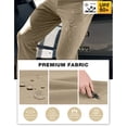 thumbnail image 5 of PULI Men’s Stretch Golf Pants Slim Fit Waterproof Tapered Work Casual Hiking & Travel Pants, 5 of 5