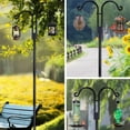 2 Pcs Shepherd Hooks 61",For Outdoor Plant Bird Feeder ，Lantern Stand