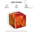 thumbnail image 3 of Picia Autumn Leaf Pattern Tissue Box Cover,PVC Leather Square Holder,Tissue Box Holder with Magnetic Bottom,Facial Paper Organizer Dispenser-5.2"X5.2"X5.2", 3 of 8