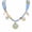 Gold-D, variant on Stainless Steel Gold Heart Sun Charm Scarf Necklace for Women, Birthday Gift