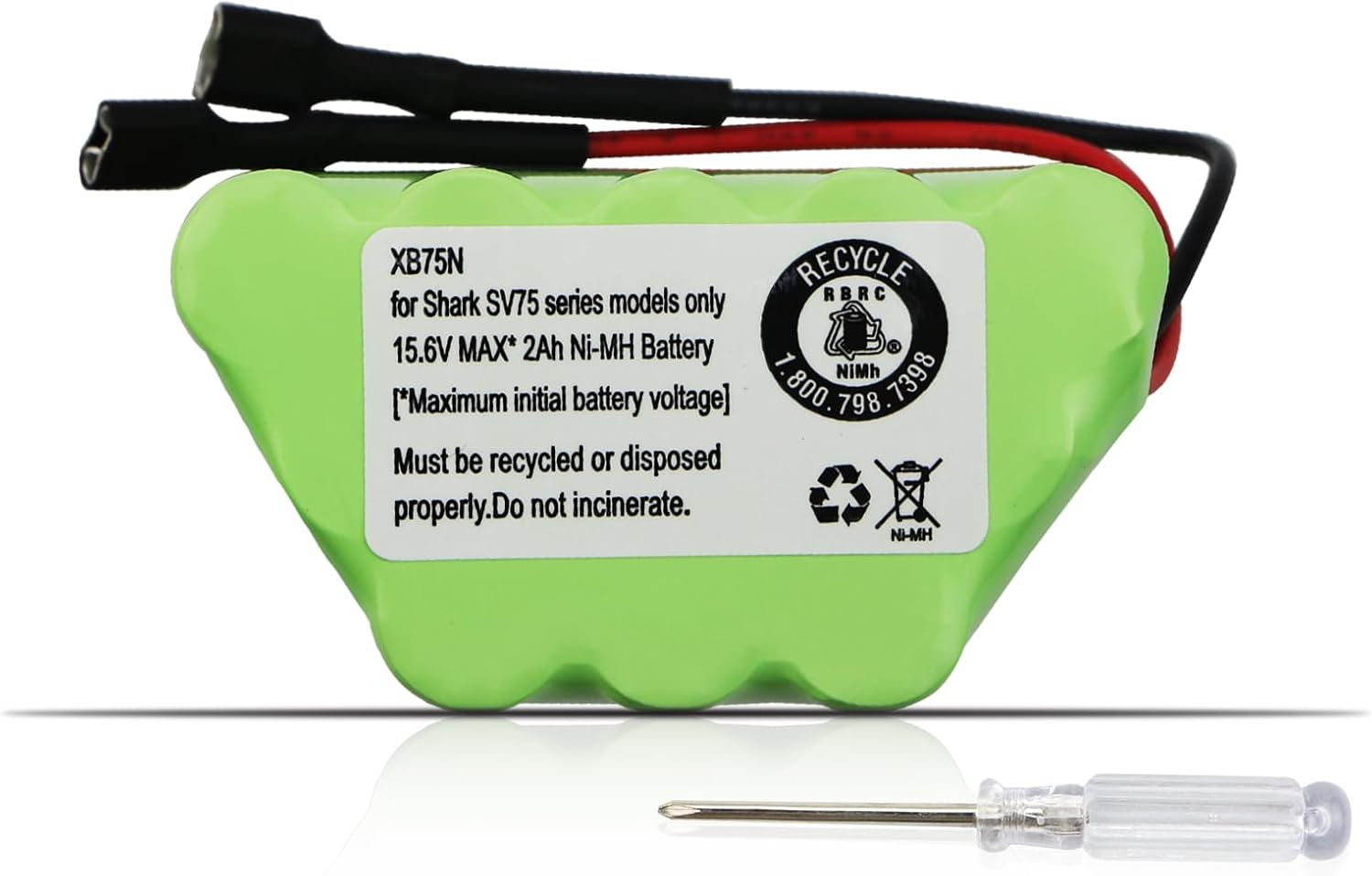 15.6V 1200mAh XB75N Replacement Battery for Shark SV75_N SV75Z_N