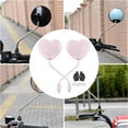 thumbnail image 6 of 2 Pieces Motorcycle Rearview Mirrors Side View Mirrors Heart Shaped Design Universal Fit for Scooters and Bikes, 6 of 9