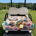thumbnail image 2 of FUIALDOLG Bohemian Mandala Floral Cart Seat Covers Purple Boho Mandala Club Car Seat Covers Non-slip Comfort Easy to Install Golf Cart Seats Towel Blanket With 4 Pocket,51x30 Inch, 2 of 8