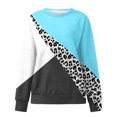 thumbnail image 5 of 2023 Chandail en Molleton Mode pour Femmes 50 % de Réduction Liquidation Col Rond Mode Décontractée Manches Longues Imprimé Chandail en Molleton Haut Blouse, 5 of 5